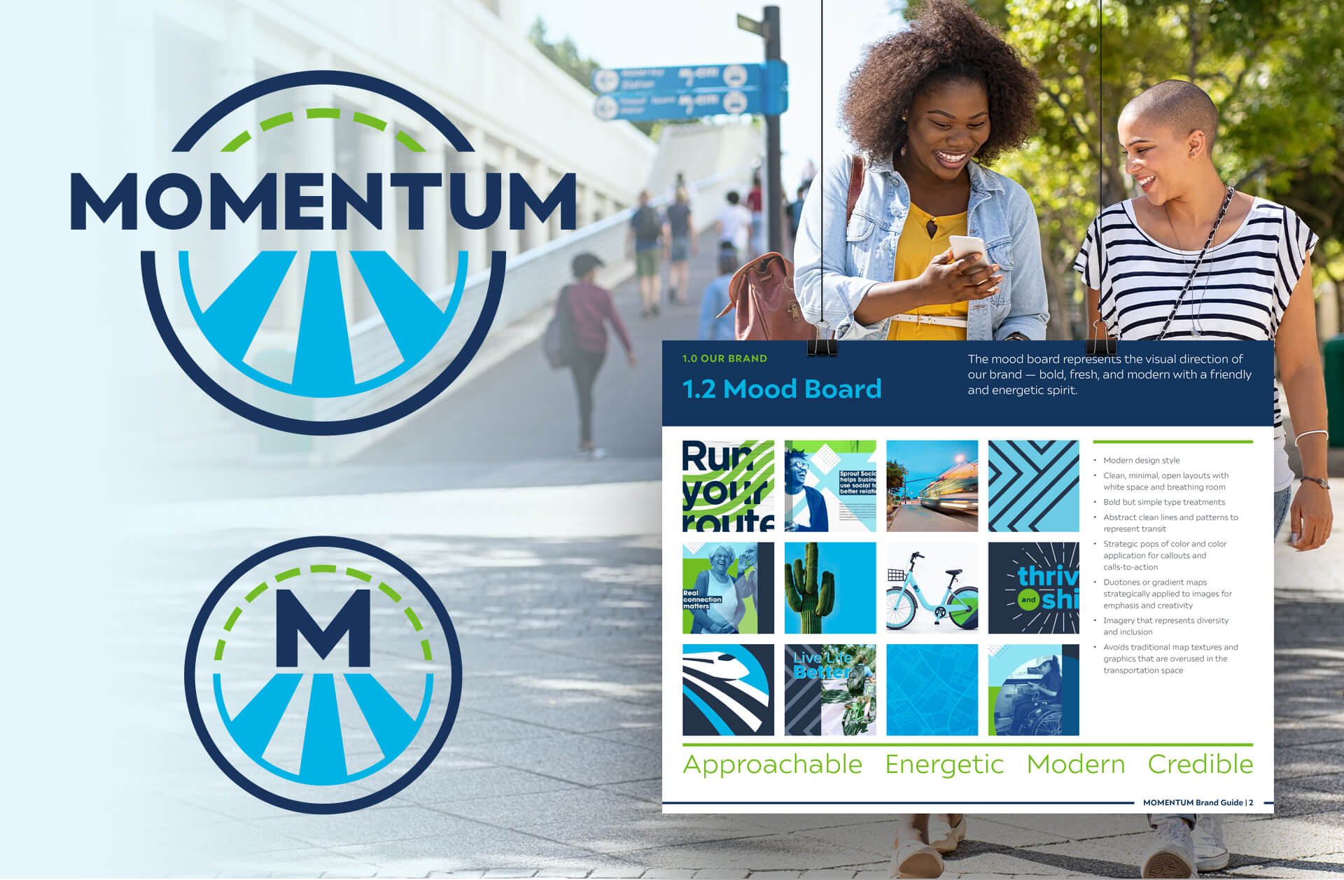 MOMENTUM Regional Transportation Plan-Logo Design