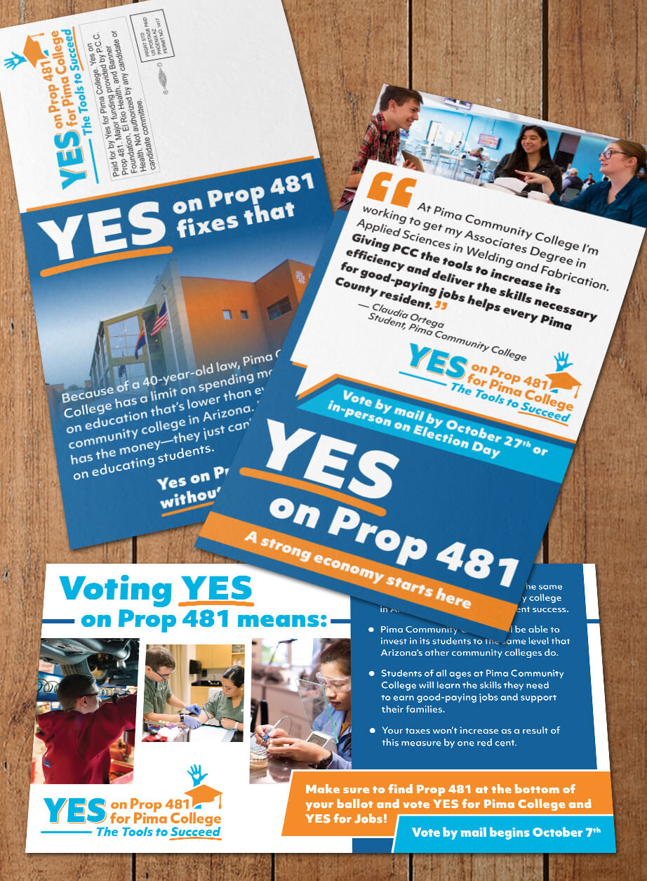 Yes on Prop 481 for Pima College-Direct Mail